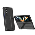 Bazher Shell Film Integrated Holder Shockproof Phone Case, For Galaxy Z Fold4, For Galaxy Z Fold3 5G