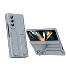 Bazher Shell Film Integrated Holder Shockproof Phone Case, For Galaxy Z Fold4, For Galaxy Z Fold3 5G