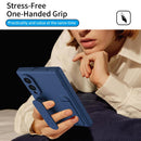 Bazher Shell Film Integrated Holder Shockproof Phone Case, For Galaxy Z Fold8 5G, For Galaxy Z Fold8 Ultra 5G, For Galaxy Z TriFold, For Galaxy Z Fold7 5G, For Galaxy Z Fold6 5G, For Galaxy Z Fold5 5G
