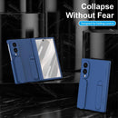 Bazher Shell Film Integrated Holder Shockproof Phone Case, For Galaxy Z Fold8 5G, For Galaxy Z Fold8 Ultra 5G, For Galaxy Z TriFold, For Galaxy Z Fold7 5G, For Galaxy Z Fold6 5G, For Galaxy Z Fold5 5G