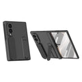 Bazher Shell Film Integrated Holder Shockproof Phone Case, For Galaxy Z Fold8 5G, For Galaxy Z Fold8 Ultra 5G, For Galaxy Z TriFold, For Galaxy Z Fold7 5G, For Galaxy Z Fold6 5G, For Galaxy Z Fold5 5G