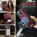 CaseMe C49 MagSafe RFID Blocking Detachable Wallet Leather Phone Case, For iPhone 12 / 12 Pro