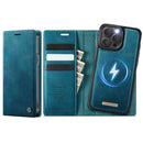 CaseMe C49 MagSafe RFID Blocking Detachable Wallet Leather Phone Case, For iPhone 12 / 12 Pro