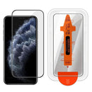 Easy Install Box Dust-Free Screen-Printed HD Tempered Glass Film, For iPhone 11 Pro Max, For iPhone 11, For iPhone 11 Pro, For iPhone XS, For iPhone XR, For iPhone XS Max, For iPhone X, For iPhone 17e / 16e
