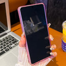 Electroplated Glitter Lens Film Texture Magnetic Metal Pivot Holder Shockproof Phone Case, For Samsung Galaxy S25 Ultra 5G