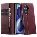 Leather Lining Microfibre RFID Blocking Phone Case For Galaxy Z Fold 8 Ultra 5G