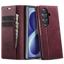 CaseMe 033 Calf Leather Lining Microfibre RFID Blocking Phone Case, For Galaxy Z Fold8 5G, For Galaxy Z Fold8 Ultra 5G