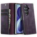 Leather Lining Microfibre RFID Blocking Phone Case For Galaxy Z Fold 8 Ultra 5G