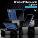 For iPhone Duo Shell Film Integrated Holder Shockproof Phone Case