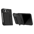For iPhone Duo Shell Film Integrated Holder Shockproof Phone Case
