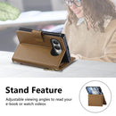 For iPhone Duo Flowers Leaves Zipper Wallet Leather Phone Case with Strap
