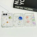 For iPhone Duo Cosmic Star Glitter Epoxy TPU Phone Case