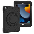 iPad 9th 8th 7th Gen 10.2 inch EVA + PC Flat Protective Shell with 360 ° Rotating Bracket