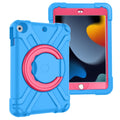 iPad 9th 8th 7th Gen 10.2 inch EVA + PC Flat Protective Shell with 360 ° Rotating Bracket