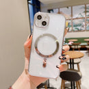 For iPhone 13 6D Plated Magsafe Phone Case