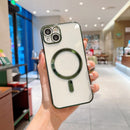 For iPhone 13 6D Plated Magsafe Phone Case