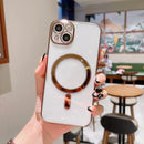 For iPhone 13 6D Plated Magsafe Phone Case