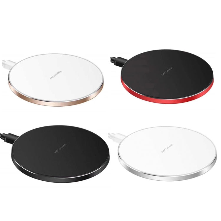 15W Metal Round Wireless Charger Smart Fast Charge