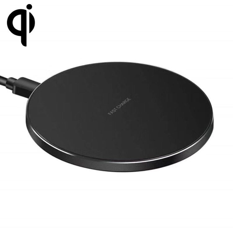 15W Metal Round Wireless Charger Smart Fast Charge