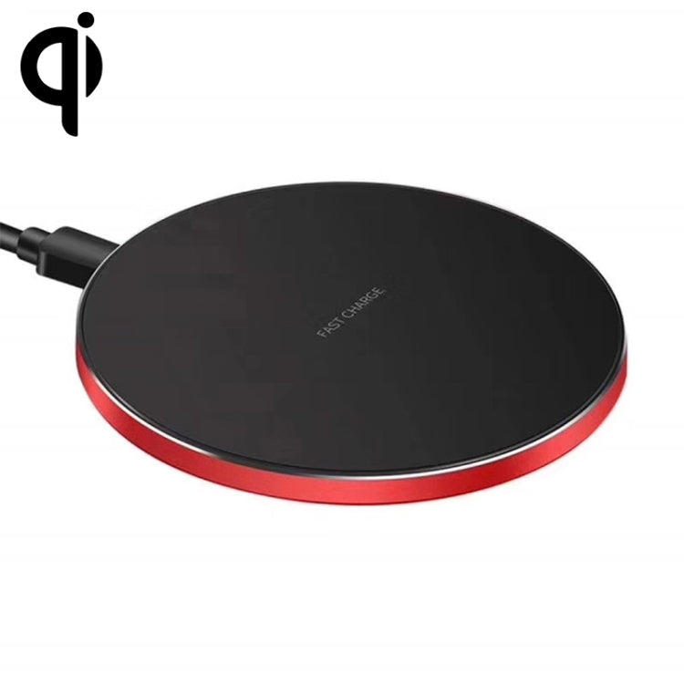 15W Metal Round Wireless Charger Smart Fast Charge