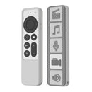 Silicone Remote Controller Waterproof Anti-Slip Protective Cover For Apple TV 4K 2021, (Brown), (Black), (Gray White), (Luminous Color)