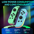 JOY Gaming Left And Right Handle With RGB Lights Body Feel Bluetooth Gamepad For Switch / Switch OLED / Switch Pro / Switch Lite / Switch Joycon