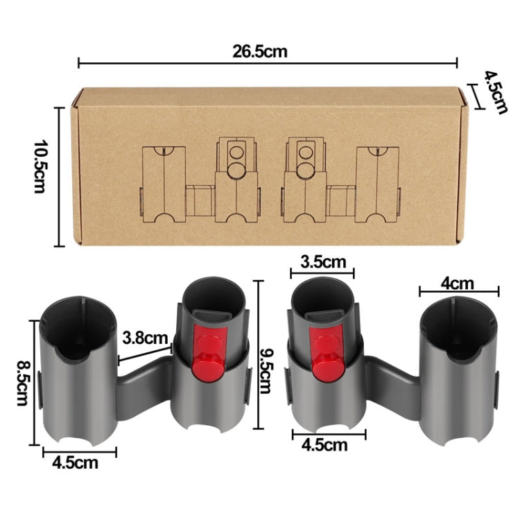 For Dyson V7 V8 V10 V11 V12 V15 Vacuum Cleaner Storage Rack Extension Bracket, Style 2
