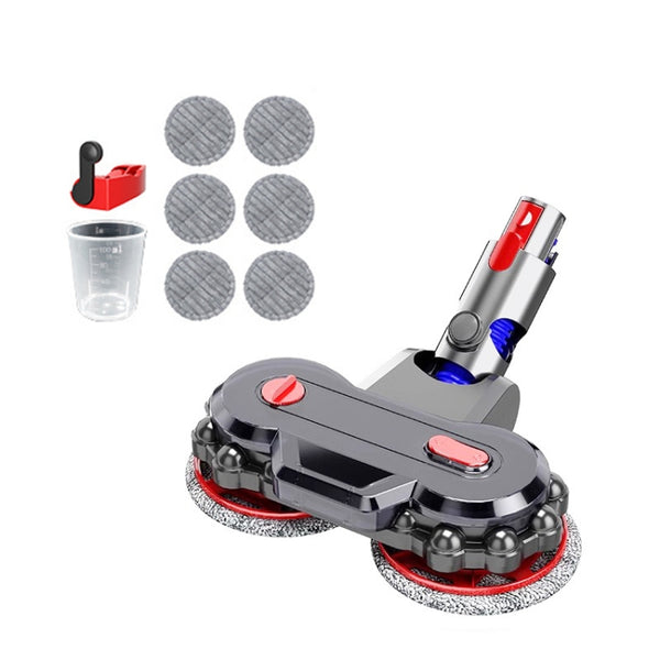 Vacuum Cleaner Electric Mop Head with Detachable Water Tank and 6 Mop Pads, For Dyson V7 / V8 / V10 / V11 / V15 / G5, For Dyson V6 / DC62, For Dyson V10 Slim / V12