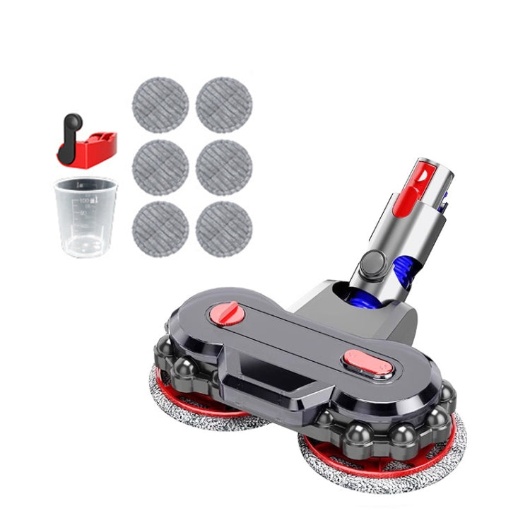 Vacuum Cleaner Electric Mop Head with Detachable Water Tank and 6 Mop Pads, For Dyson V7 / V8 / V10 / V11 / V15 / G5, For Dyson V6 / DC62, For Dyson V10 Slim / V12