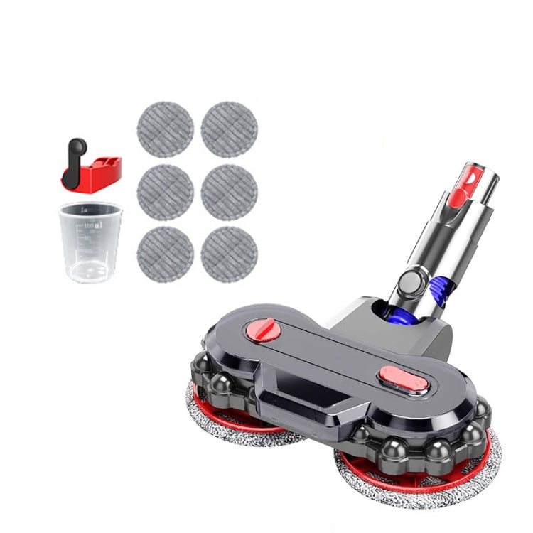 Vacuum Cleaner Electric Mop Head with Detachable Water Tank and 6 Mop Pads, For Dyson V7 / V8 / V10 / V11 / V15 / G5, For Dyson V6 / DC62, For Dyson V10 Slim / V12