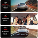 3 Lens HD 1080P Infrared Night Vision WIFI Mobile Phone Playback Driving Recorder