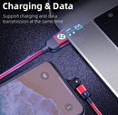 For iPhone iPad Rotate 3A Fast Charger USB Charging & Data Sync Cable Lead