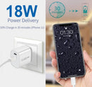 18W USB-C Type C Fast Wall Charger Adapter QC3.0 For iPhone 12 11 iPad Samsung