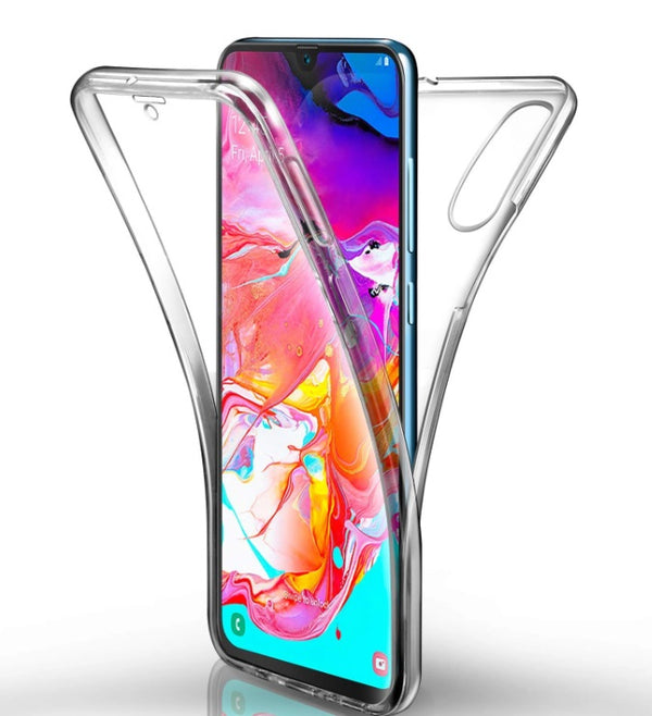 Samsung Galaxy A20 A30 A50 A70 A21s A11 Case 360°Shockproof Full Clear Silicone Cover