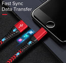1M 2M Nylon Lightning to USB Fast Charging Cable For Apple Charger iPhone iPad