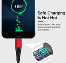 1M 2M Nylon Lightning to USB Fast Charging Cable For Apple Charger iPhone iPad
