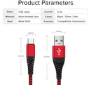 1M 2M Nylon Lightning to USB Fast Charging Cable For Apple Charger iPhone iPad