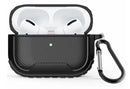 For AirPods Pro Rugged Shockproof Carbon Fibre Cover with hook Case