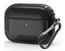 For AirPods Pro Rugged Shockproof Carbon Fibre Cover with hook Case