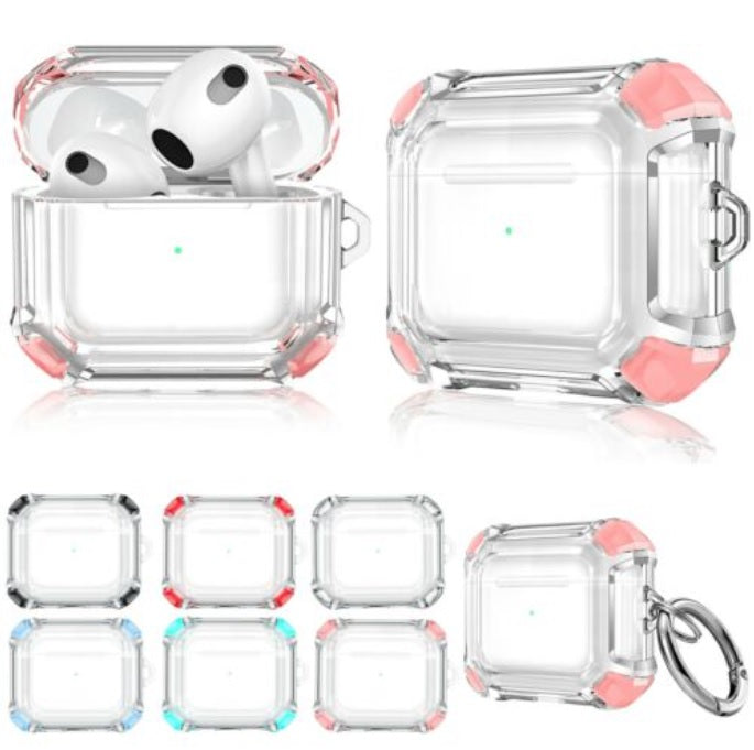For AirPods 3rd Gen 2021 Clear Shockproof Silicone Charging Case Cover