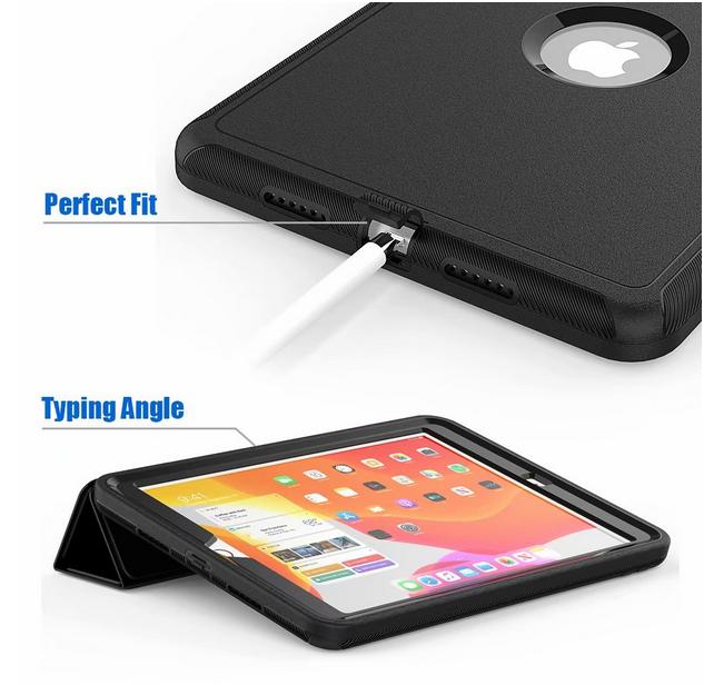 Heavy Duty iPad 9th Gen 10.2’’ 2021 Shockproof Full Protective Cover Case