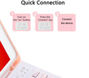 iPad 8th Gen Generation 10.2 Inch 2020 Bluetooth Keyboard Case Cover with Pencil Holder