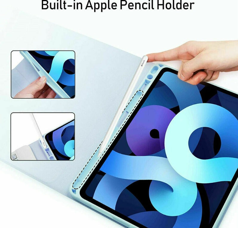 iPad 7th Gen Generation 10.2 Inch 2019 Bluetooth Keyboard Case Cover with Pencil Holder