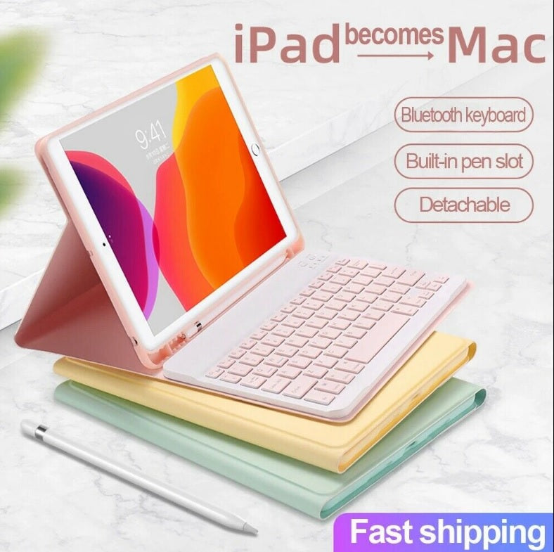 iPad 10th Gen Generation 10.9 Inch 2022 Bluetooth Keyboard Case Cover with Pencil Holder