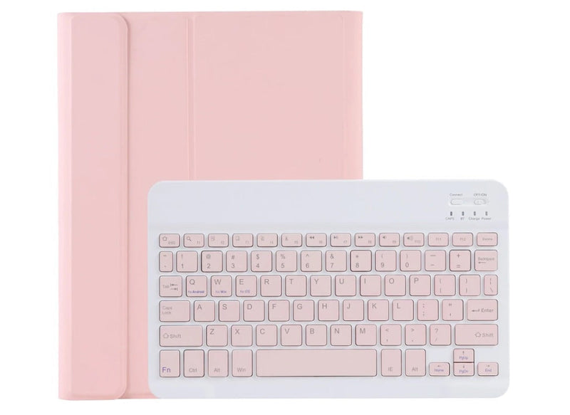 iPad 7th Gen Generation 10.2 Inch 2019 Bluetooth Keyboard Case Cover with Pencil Holder