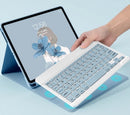 iPad 8th Gen Generation 10.2 Inch 2020 Bluetooth Keyboard Case Cover with Pencil Holder