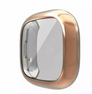 For Fitbit Versa 3/ Sense Case Silicone Crystal TPU Screen Protector Frame Cover