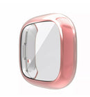For Fitbit Versa 3/ Sense Case Silicone Crystal TPU Screen Protector Frame Cover