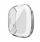 For Fitbit Versa 3/ Sense Case Silicone Crystal TPU Screen Protector Frame Cover