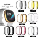 For Fitbit Versa 3/ Sense Case Silicone Crystal TPU Screen Protector Frame Cover